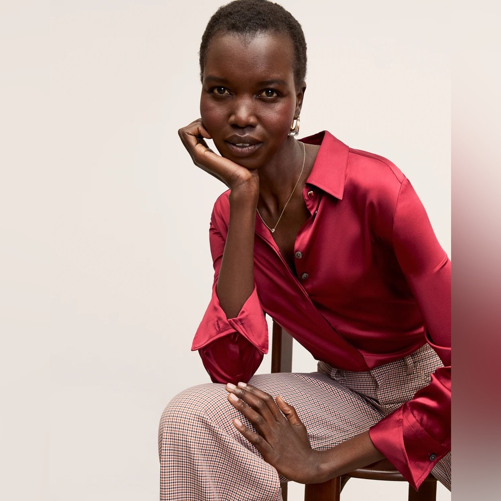 MM LAFLEUR The Tatum Top - Washable Silk Charmeuse